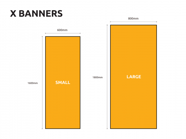 X Banner Sizes